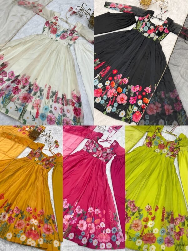 Floral Anarkali Suits (Pooja)