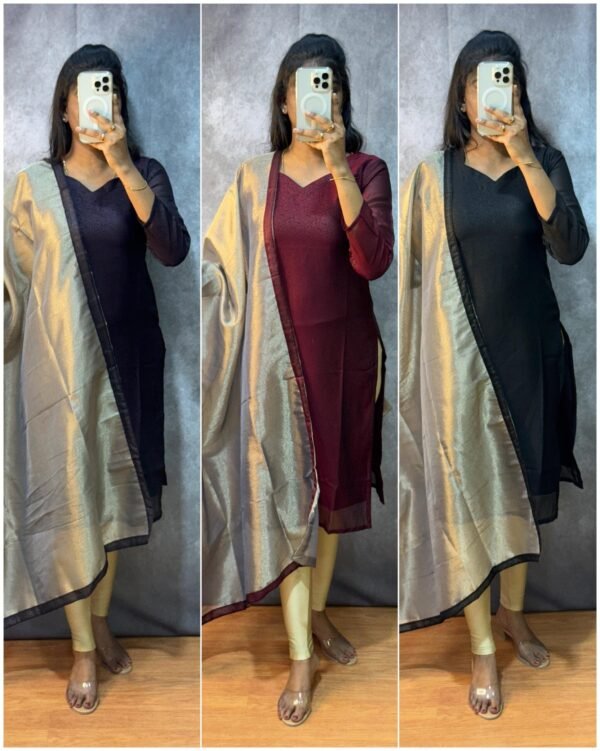Kurti With Dupatta (No Pant)