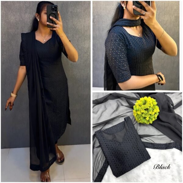 Hakkoba Kurti With Duppata Set