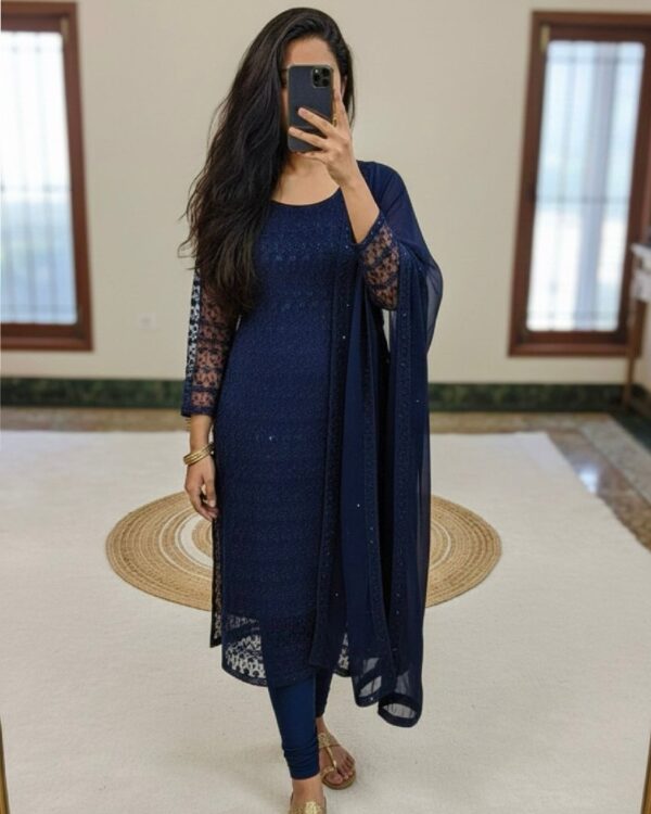 Diana 💎 ( Chikankari Kurti With Duppata)