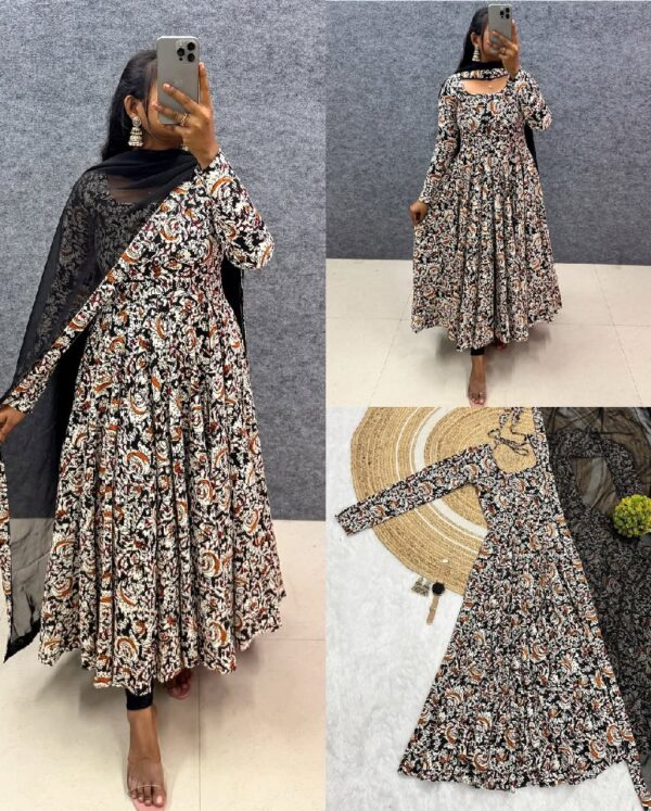 Kalamkari Kurti With Duppata