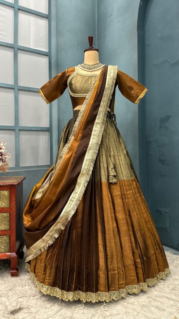 Copper Half Sarees