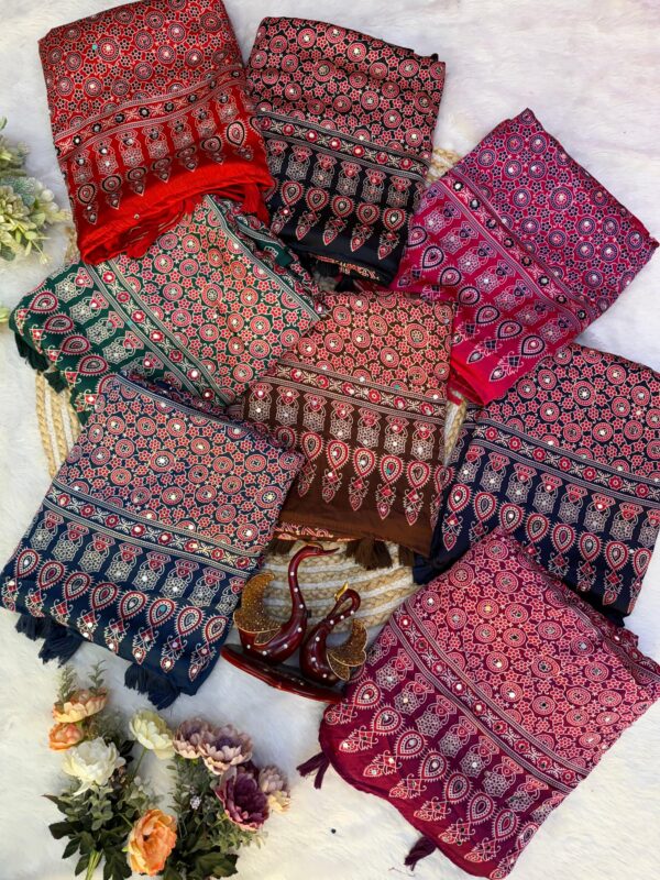 KL054- Mirror Work Sarees