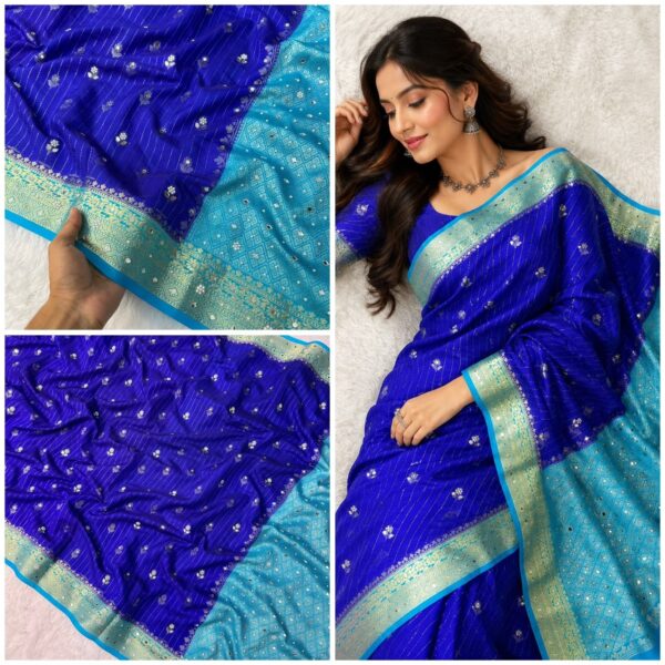 Blue & Blue Saree