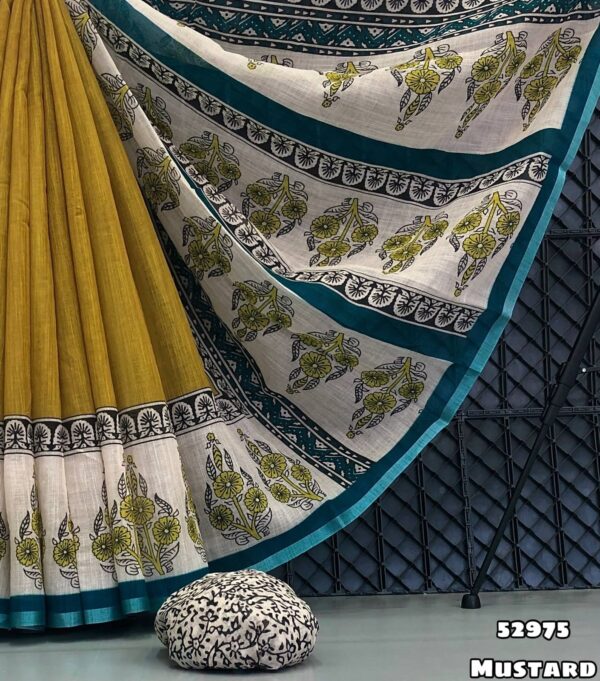 KL52975- Linen Sarees