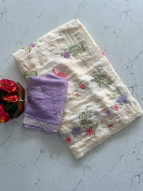 Abarna- Rangoli Crushed Sarees